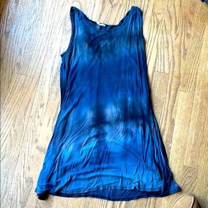Blue tie dye dress